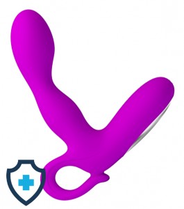 Silikonowy masażer prostaty, stymulator krocza. ładowany USB