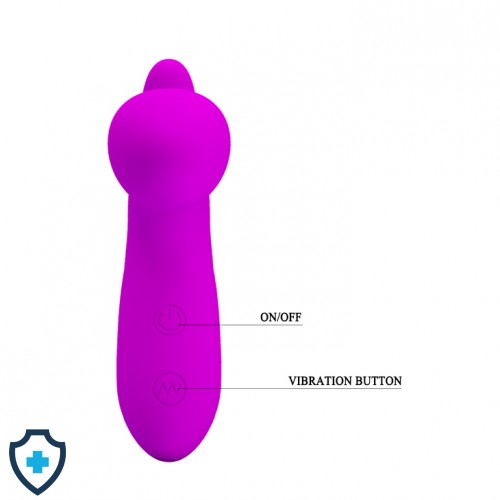 Ekskluzywny masażer prostaty, silikonowy stymulator analny, purpurowy