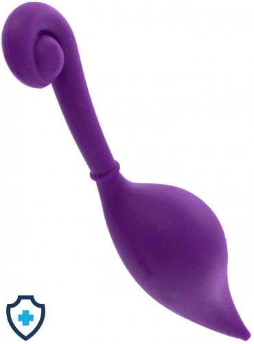 Elegancki, fioletowy plug analny w ciekawym kształcie