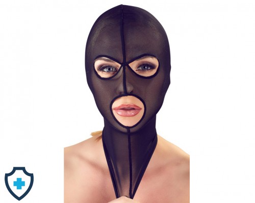 Elastyczna maska na twarz czarna, Erotic Med