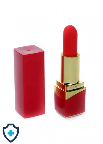 Czerwona szminka - mini wibrator z magnetyczną ładowarką