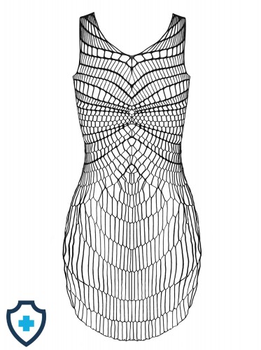 Seksowna sukienka plażowa o geometrycznym splocie