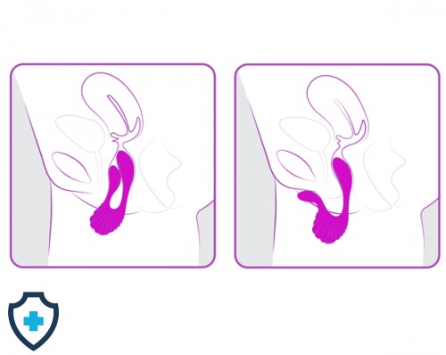 Wibrator dla par do jednoczesnej stymulacji analno waginalnej