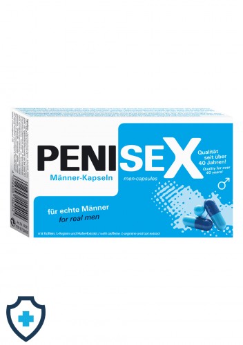 Kapsułki Penisex, pobudzający suplement dla mężczyzn, 40 szt., sex shop Kraków, www.erotic-med.pl