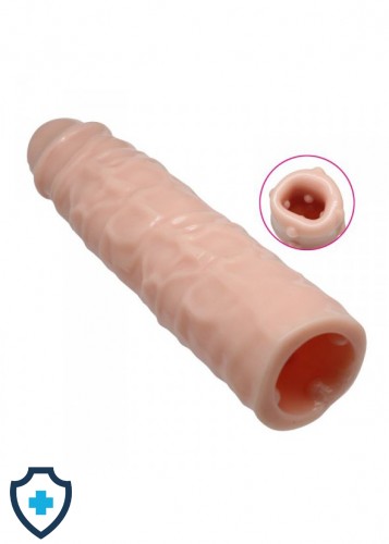  Nakładka na penisa wydłużająca 1,5cm z twardą końcówką seks shop kraków
