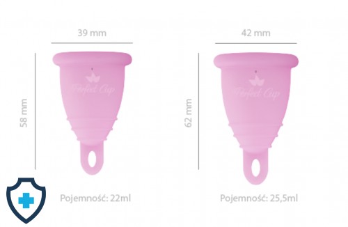 Kubeczki menstruacyjny Perfect Cup rozmiar S+M, sexshop kraków, www.erotic-med.pl