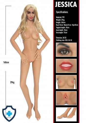 Sex Doll - realistyczna lalka miłości 160 cm, 29 kg