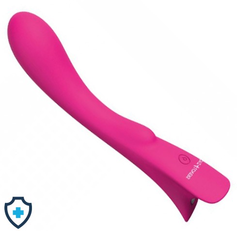 LUKSUSOWY różowy wibrator do stymulacji punktu G, ładowany USB  sexshop Kraków www.erotic-med.pl