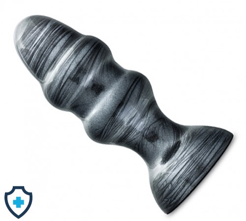 Plug analny o zwężającym kształcie z przyssawką - 16 cm