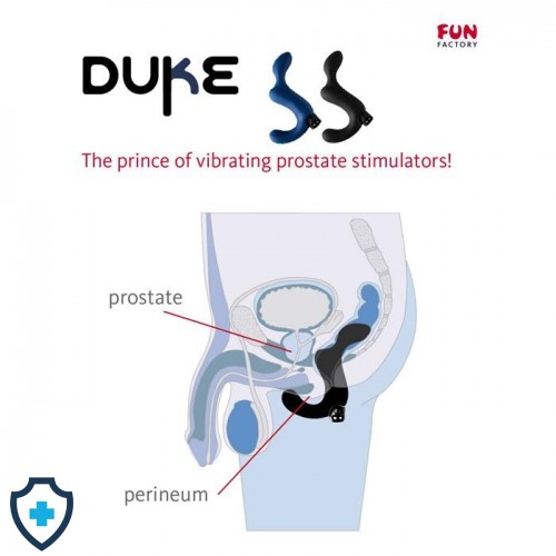Stymulator prostaty FUN FACTORY DUKE, czarny - dla początkujących