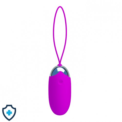 Fioletowe jajko z mocnymi wibracjami, zasilane USB