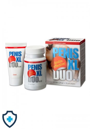 Krem i tabletki na powiększenie penisa - Penis XL Duo, seks shop Kraków, www.erotic-med.pl