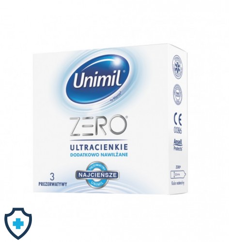 Ultracienkie prezerwatywy Zero 3 szt - najdelikatniejsze na świecie